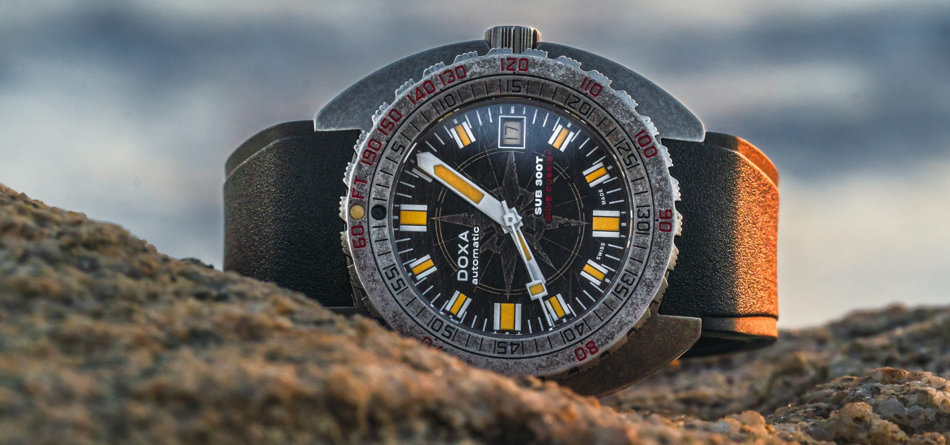 Celebrating Exploration and Legacy with The DOXA SUB 300T Sharkhunter Clive Cussler